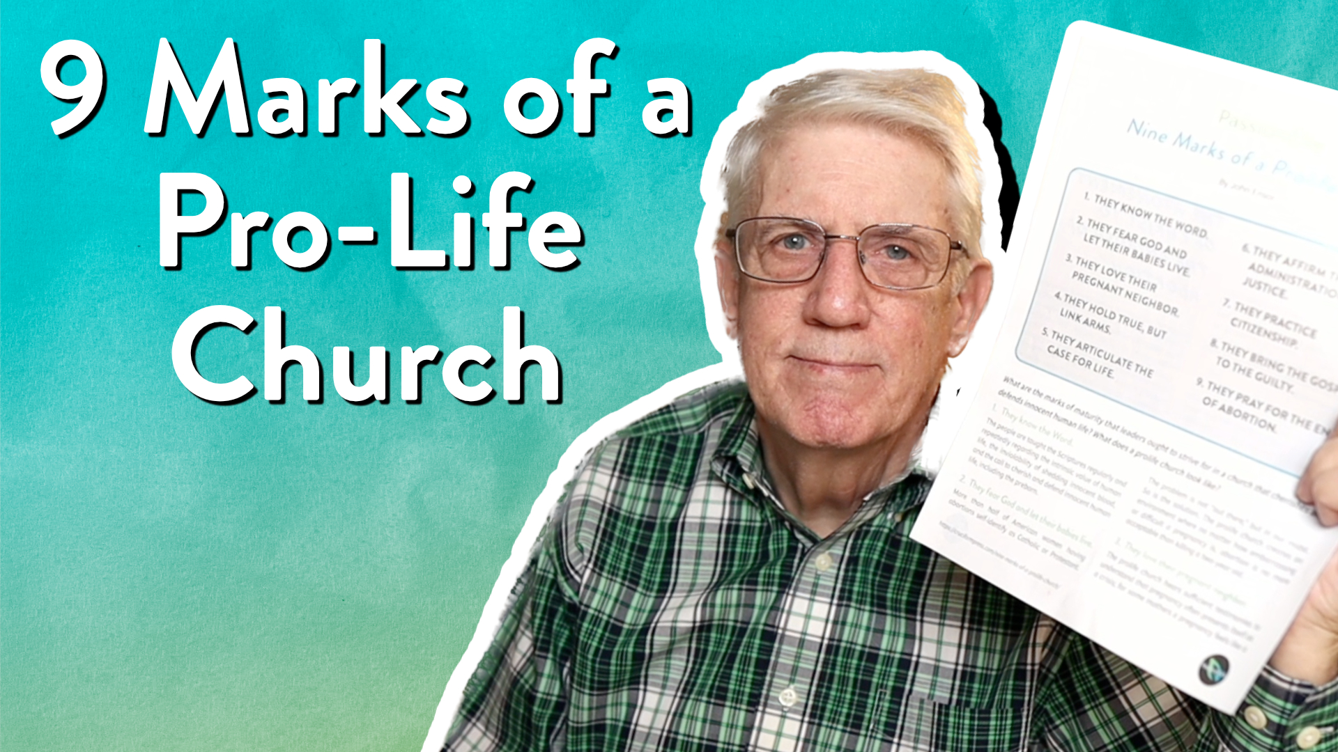 9 Marks of a Pro-Life Church